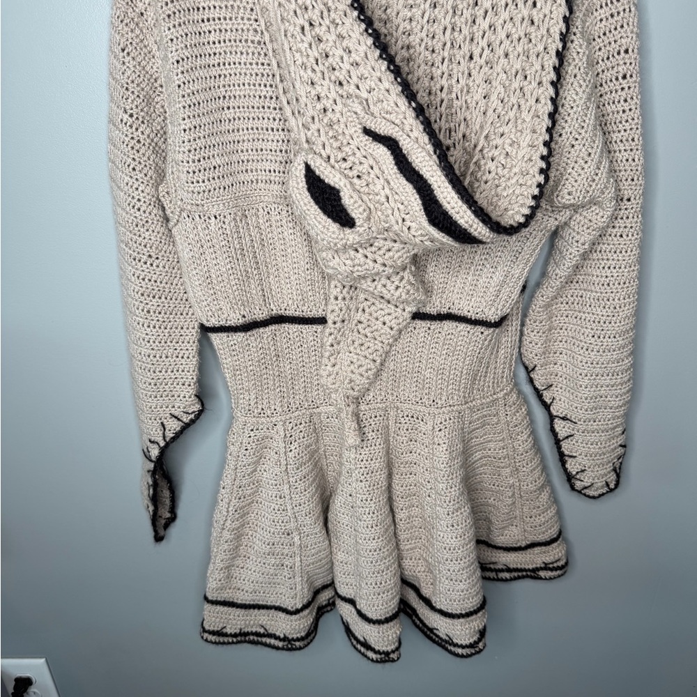 Oogie Boogie Nightmare Before Christmas Handmade Crocheted Hooded Cardigan Etsy - Picture 10 of 11